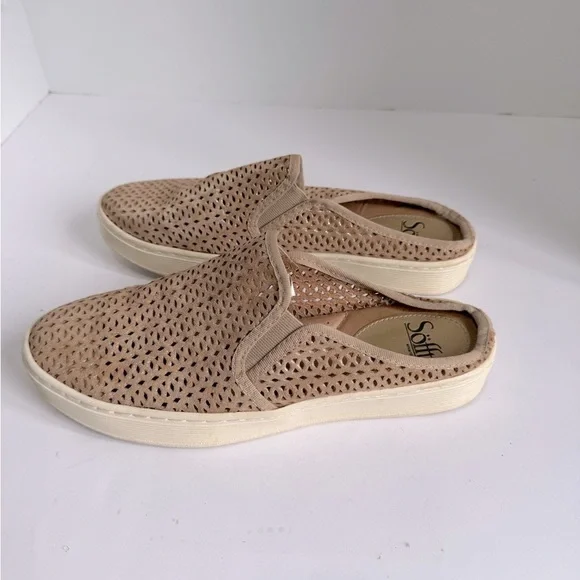 Söfft Somers II Slide Slip On Slide Mules Sneakers/Shoes Leather Metallic Size 9 - Picture 3 of 9